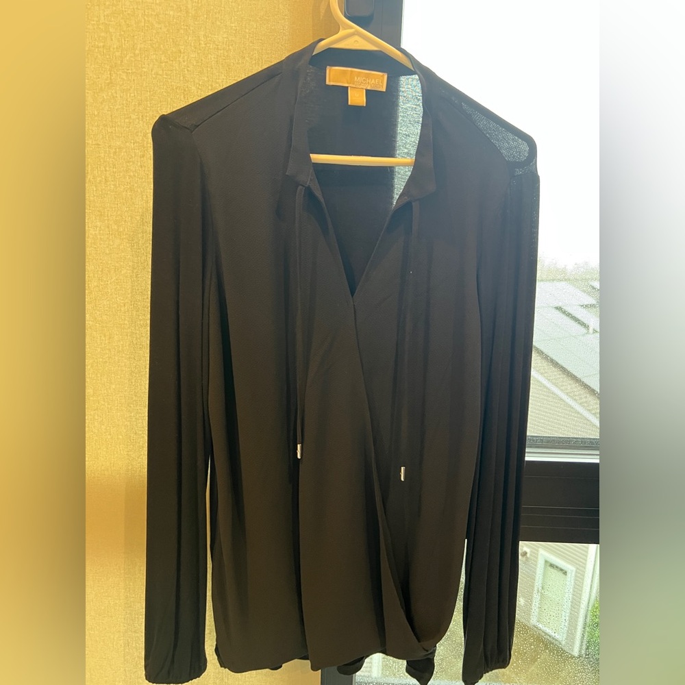Michael Kors Black Blouse Size M